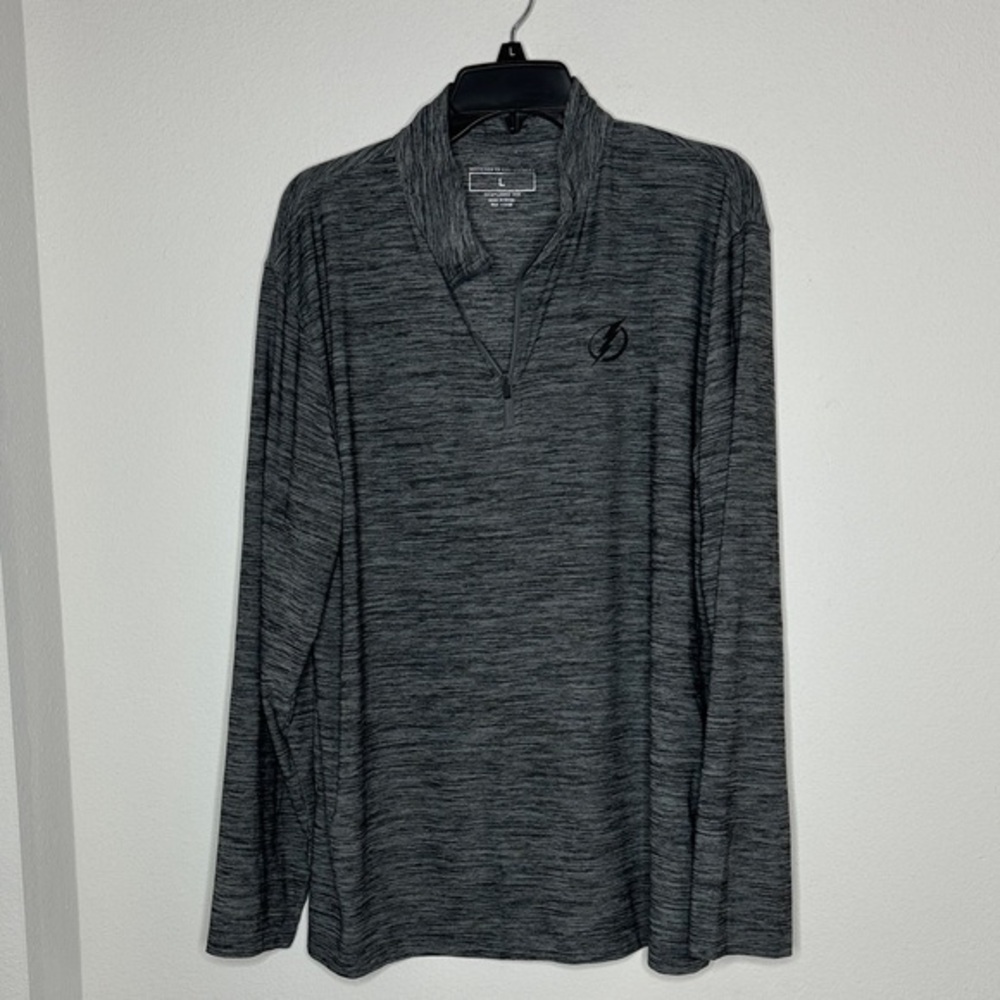 Gray Quarter-Zip Pullover